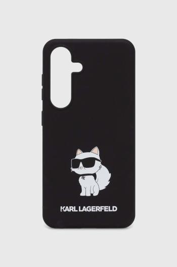 Puzdro na mobil Karl Lagerfeld S24 S921 čierna farba