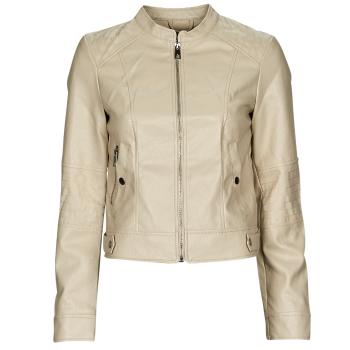 Vero Moda  VMLOVE LAVINE SHORT COATED JACKET  Kožené bundy Béžová