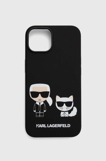 Puzdro na mobil Karl Lagerfeld iPhone 14 6,1" čierna farba