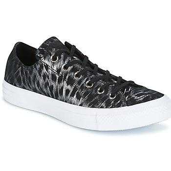 Converse  Nízke tenisky CHUCK TAYLOR ALL STAR SHIMMER SUEDE OX BLACK/BLACK/WHITE  Čierna