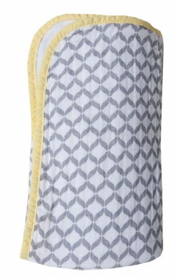Motherhood Deka bavlnená mušelínová dvojvrstvová Pre-Washed Grey Classics 95 x 110 cm