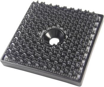 Binder Band 76768 štvorcový suchý zips na naskrutkovanie háčiková časť (d x š) 32 mm x 32 mm čierna 1 ks