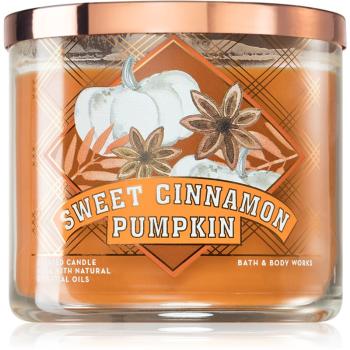 Bath & Body Works Sweet Cinnamon Pumpkin vonná sviečka 411 g