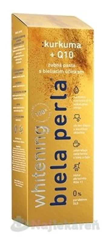 Biela perla, zubná pasta s obsahom Kurkumy + Q10, 75ml