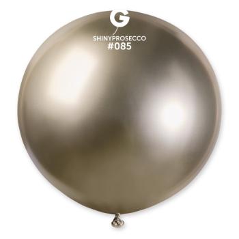 Gemar Guľatý chrómový balónik SHINY  Prosecco 80 cm