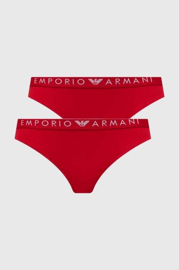 Nohavičky Emporio Armani Underwear 2-pak červená farba, 163334 4F227