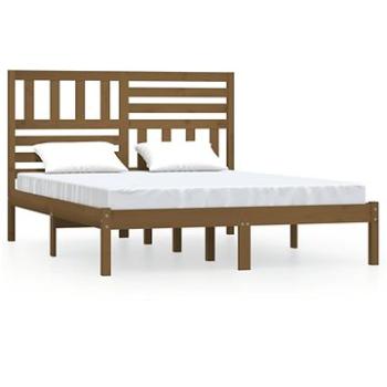 Rám postele medovo hnedý masívna borovica 150 × 200 cm King Size, 3101031