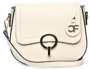 Carla Ferreri Dámska kožená crossbody kabelka CF1885 Beige