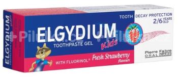 Elgydium KIDS Gélová zubná pasta s fluorinolom pre deti s príchuťou jahody 50 ml