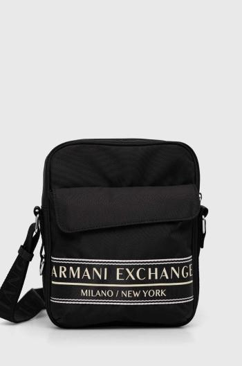 Malá taška Armani Exchange čierna farba