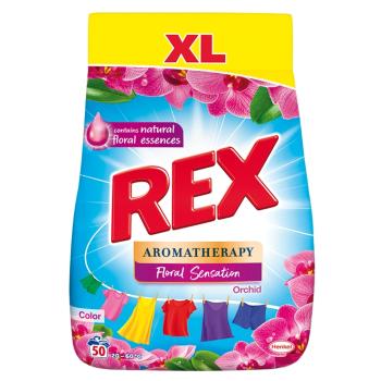 REX Aromatherapy Prací prášok Orchid Color 50 praní 3 kg
