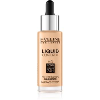 Eveline Cosmetics Liquid Control tekutý make-up s pipetou odtieň 016 Vanilla Beige 32 ml
