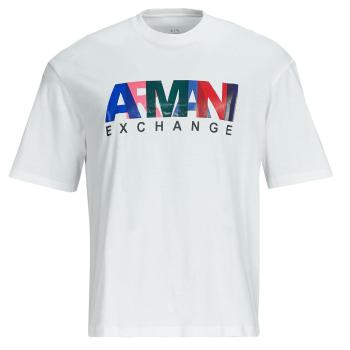 Armani Exchange  3DZTKA  Tričká s krátkym rukávom Biela