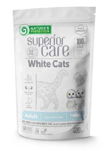 Natures Protection Superior care GF granule pre dospelé biele mačky všetkých plemien - sleď 400g