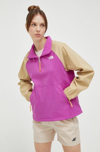 Turistická bunda The North Face Class V Pullover fialová farba