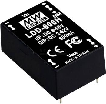 Mean Well LDD-1200H LED driver  konštantný prúd  1200 mA 2 - 46 V/DC bez možnosti stmievania, ochrana proti prepätiu, pr