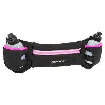 sportovní  pásek s láhvemi a pouzdrem na mobil  doprodej - Růžová