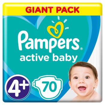 Pampers Active Baby S4+, 10-15 kg 70 ks