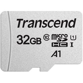 Transcend microSDHC 300S 32 GB + SD adaptér (TS32GUSD300S-A)