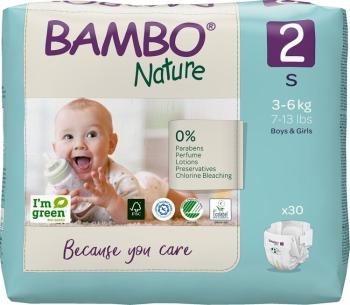 BAMBO Nature Plienky jednorazové 2 S (3-6 kg) 30 ks