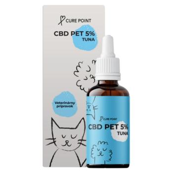 CURE POINT CBD PET 5% olej pre psov a mačky s príchuťou tuniaka 10 ml