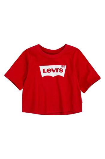 Detské tričko Levi's červená farba