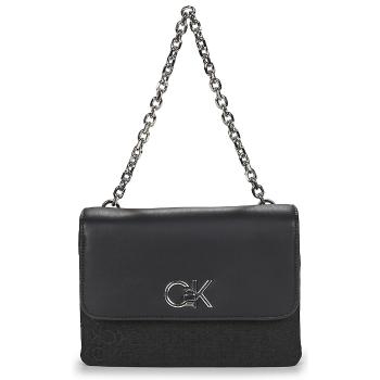 Calvin Klein Jeans  RE-LOCK DOUBLE GUSETTBAG_JCQ  Tašky cez rameno Čierna