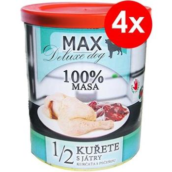 MAX deluxe 1/2 kurčaťa s pečeňou 800 g, 4 ks (8594025084302)