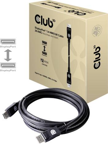 club3D DisplayPort prepojovací kábel #####DisplayPort Stecker, #####DisplayPort Stecker 3.00 m strieborná CAC-1060  ####