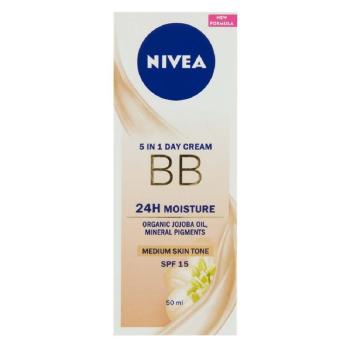 NIVEA Skrášľujúci denný BB krém 5 v 1 pre stredný až tmavší odtieň pleti OF 15 50 ml