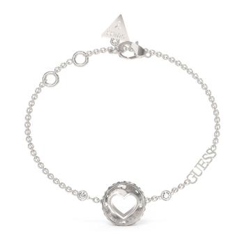 Guess Nežný oceľový náramok Rolling Hearts JUBB03344JWRH 17 - 21 cm - L