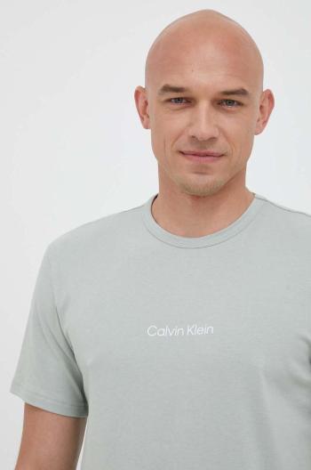 Tričko Calvin Klein Underwear zelená farba, s potlačou