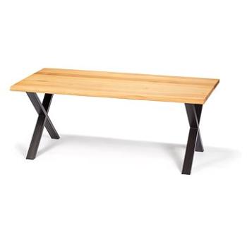 Jedálenský stôl SOFIA, dub masív 190 × 95 cm, podnož ETARA X