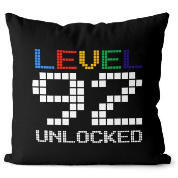 Vankúš Level unlocked (vek: 92, Velikost: 40 x 40 cm)