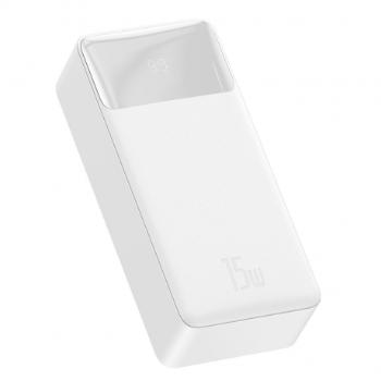 Baseus Bipow Power Bank 30000mAh 2x USB / USB-C / micro USB 15W, biela (PPDML-K02)