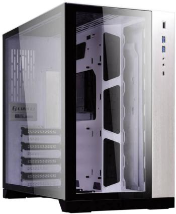 Lian Li PC-O11DW midi tower PC skrinka biela bočné okno, prachový filter