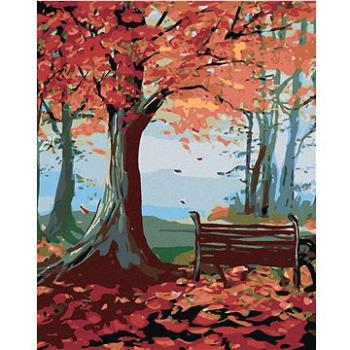 Maľovanie podľa čísel – Lavička a jesenný strom (HRAmal00593nad)