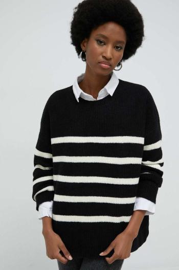 Vlnený sveter Answear Lab dámsky, čierna farba,
