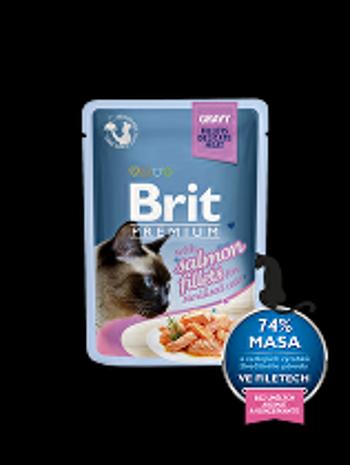 Brit Premium Cat D Fillets in Gravy for Sterilised 85g + Množstevná zľava