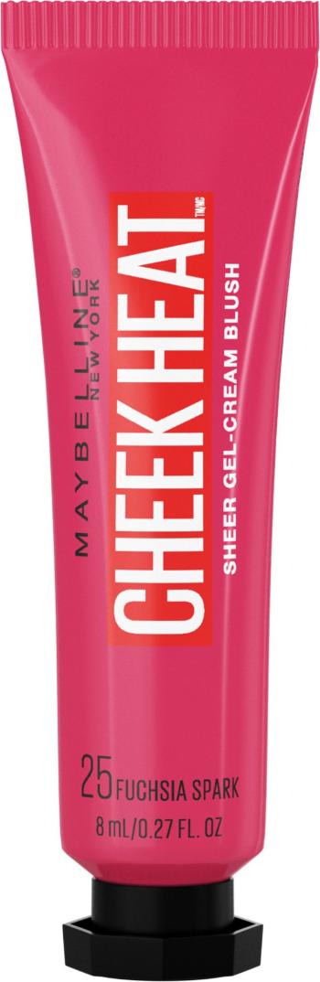 Maybelline Cheek Heat 25 Fuchsia Spark gélovo-krémová lícenka 8 ml