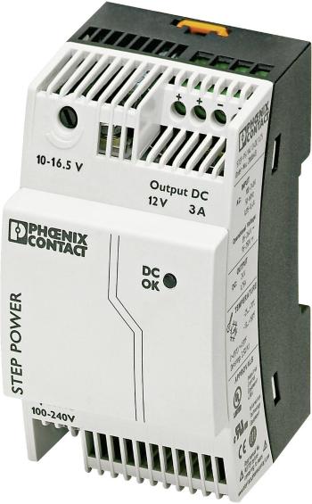 Phoenix Contact STEP-PS/1AC/12DC/3 sieťový zdroj na montážnu lištu (DIN lištu)  12 V/DC 3.3 A 36 W 1 x
