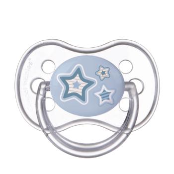 CANPOL BABIES Cumlík silikónový symetrický NEWBORN BABY 0-6m modrý