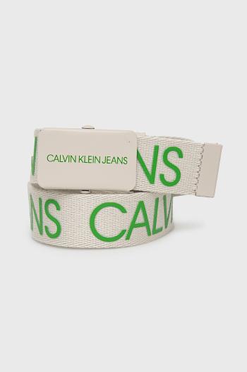 Detský opasok Calvin Klein Jeans béžová farba