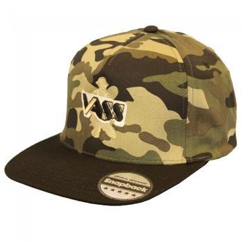 Vass šiltovka snapback camo with black peak