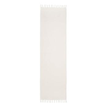 Biely ručne tkaný bavlnený behúň Westwing Collection Agneta, 70 x 250 cm