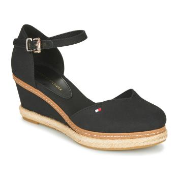 Tommy Hilfiger  BASIC CLOSED TOE MID WEDGE  Espadrilky Čierna