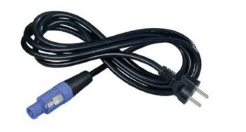 Neutrik NKFCA15S sieťový pripojovací kábel zásuvka PowerCon - DE schuko zástrčka Počet kontaktov: 3 čierna 1.50 m 1 ks