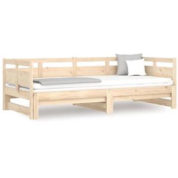 Výsuvná posteľ masívna borovica 2× (90 × 200) cm, 820312