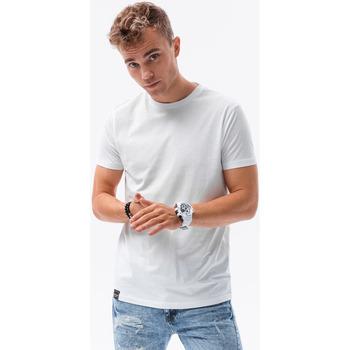 Ombre  Tričká s krátkym rukávom Pánske tričko s potlačou - biela S1682  viacfarebny