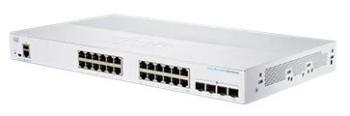 Cisco switch CBS350-24T-4G-EU (24xGbE, 4xSFP, fanless)